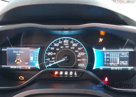 2015 Ford C-Max Hybrid Se из США, поврежденный, VIN 1FADP5AU4FL121557